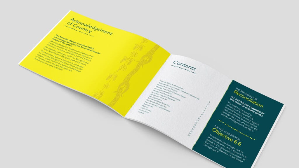 Reconciliation Action Plan Brochure Design | Benj Branding & Design | Freelance Graphic Designer Melbourne