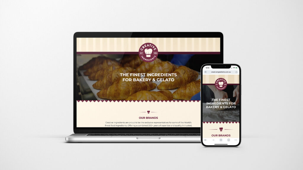 Creative Ingredients Website Design